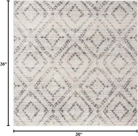 Alfombra cuadrada de diseño diamante para sala y dormitorio ADR131C