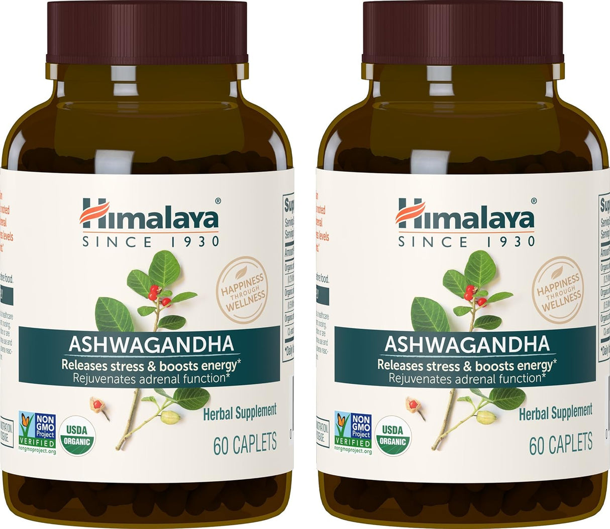 Cápsulas orgánicas energéticas y antiestrés de 670 mg