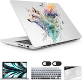 Case rígido para MacBook Pro 14 Wolf M4 M3 M2 M1