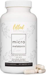 Melatonina Micro Lifted Naturals 220 Cápsulas 100 mcg Veganas