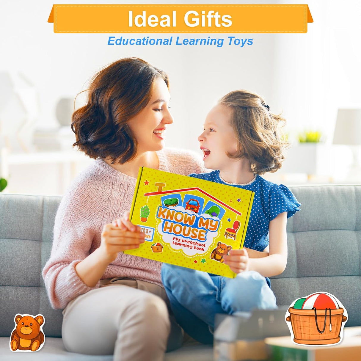 Libros de Pegatinas para Niños, Juguetes Montessori Educativos