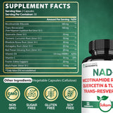 Suplemento NAD+ con Nicotinamida Ribósido 900mg - 60 cápsulas