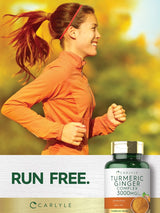 Suplemento de Cúrcuma y Jengibre Carlyle 3000 mg, 120 cápsulas