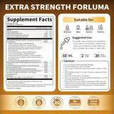 Cortisol Supplements, 21 en 1, Ashwagandha, L-Theanine, 60ml