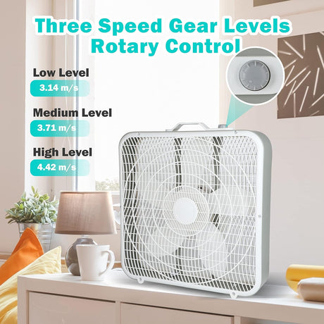 Ventilador de Piso Simple Deluxe 20, 3 Velocidades, Modelo 20BF