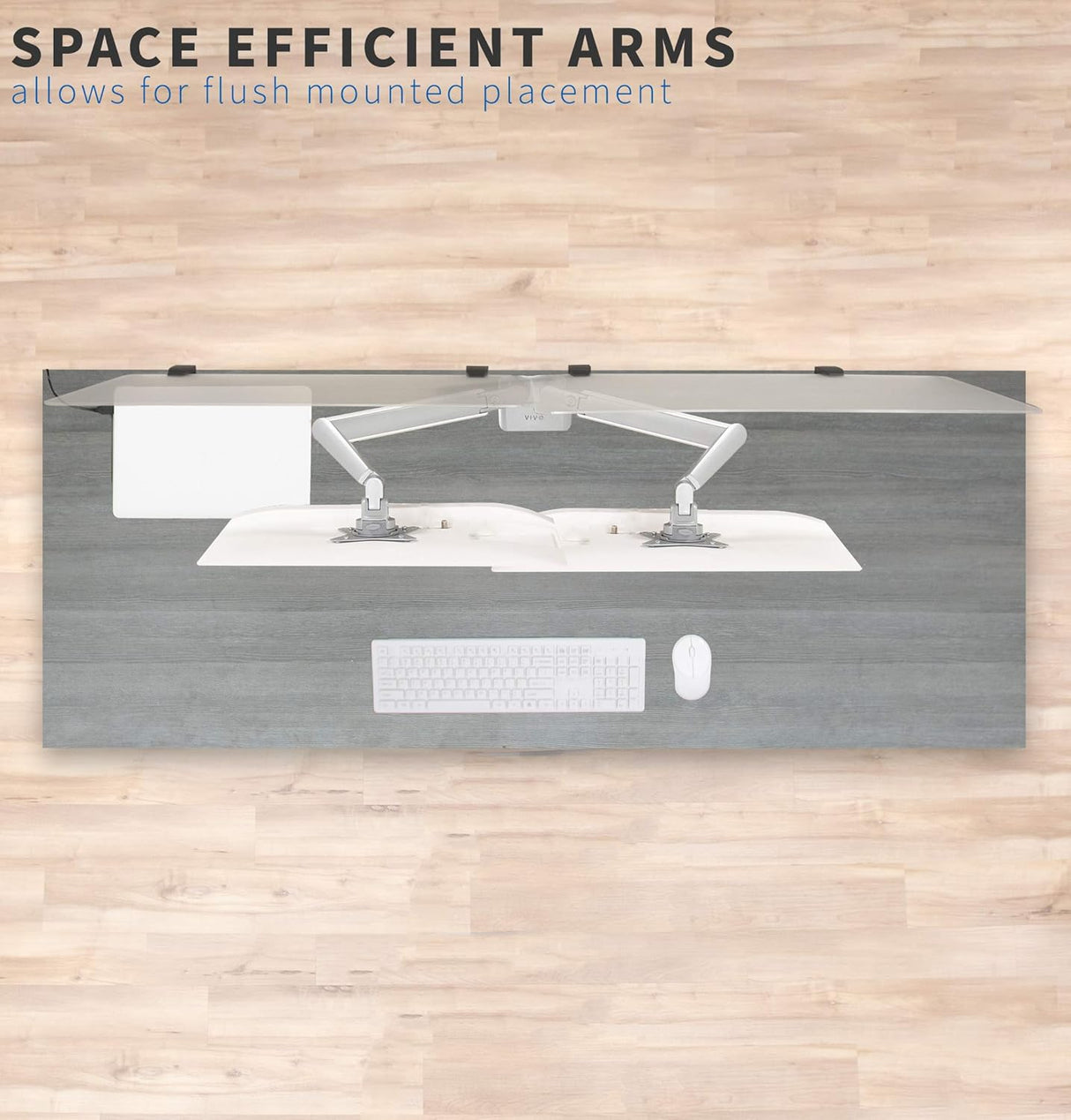 Soporte Doble para Monitores VIVO, Brazo Neumático STAND-V200A