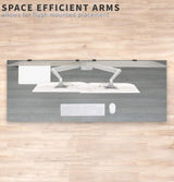 Soporte Doble para Monitores VIVO, Brazo Neumático STAND-V200A