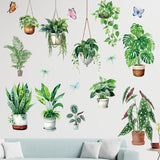 Vinilos de Pared Plantas Colgantes - Decoración Tropical