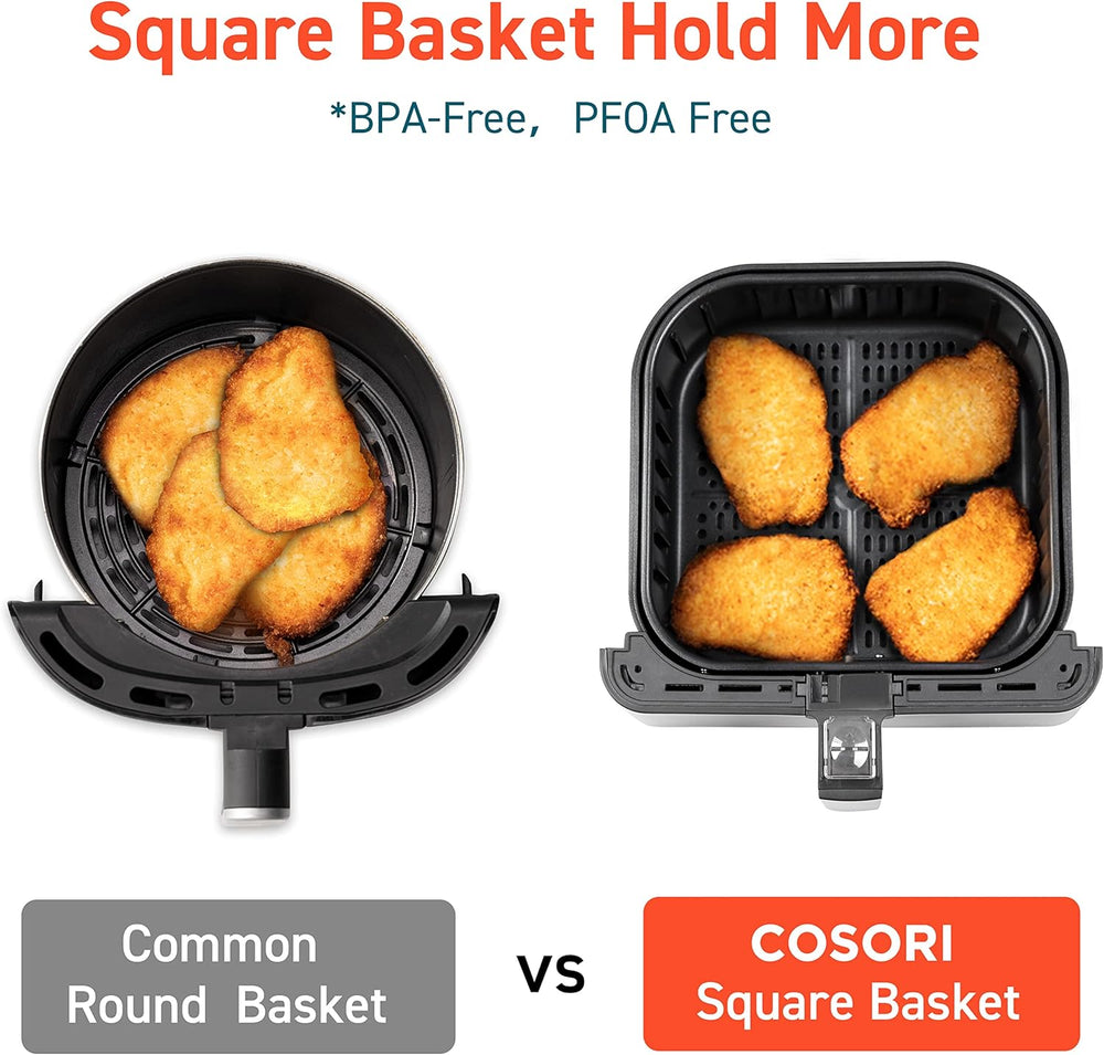Freidora de aire COSORI Pro Smart 5.8QT, 12 funciones personalizables