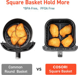 Freidora de aire COSORI Pro Smart 5.8QT, 12 funciones personalizables