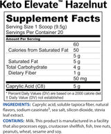 Suplemento Keto Elevate aceite puro C8 MCT en polvo 20 porc