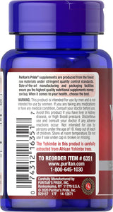 Suplemento Puritan's Pride Yohimbe 1000 Mg, 50 unidades