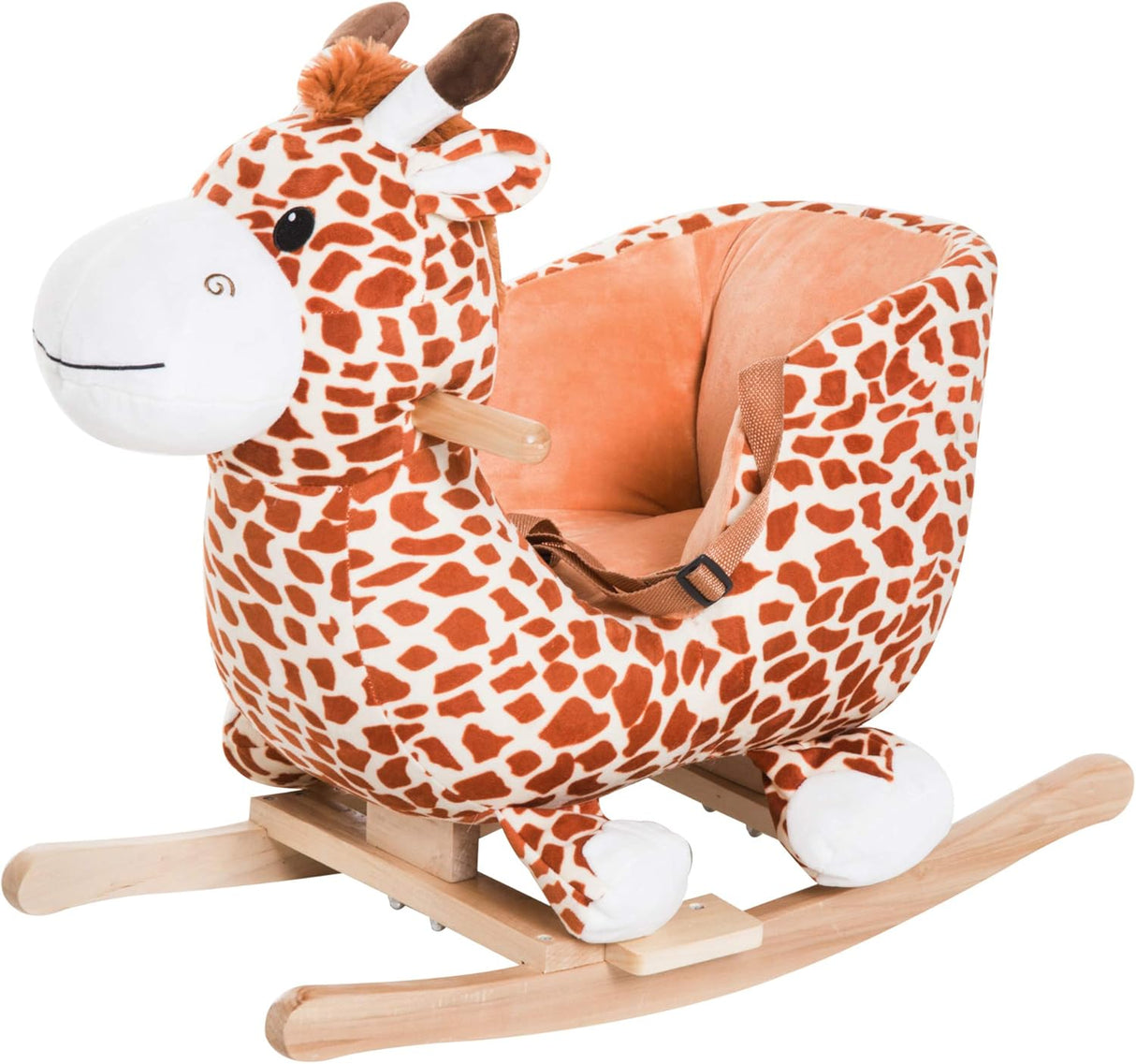Juguete de caballito de peluche Qaba, giraffe, 18-36 meses