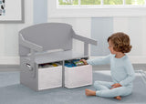 MySize Banco de actividades convertible para niños gris