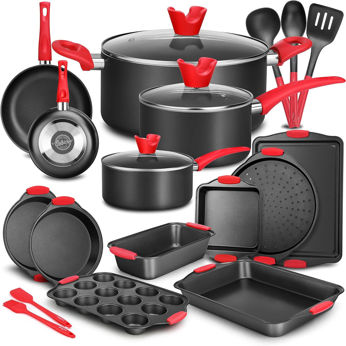 NutriChef de silicona para horno, juego de 21 piezas