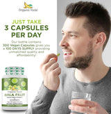 Cápsulas de Amla Orgánica 1000 mg Antioxidantes y Vitamina C