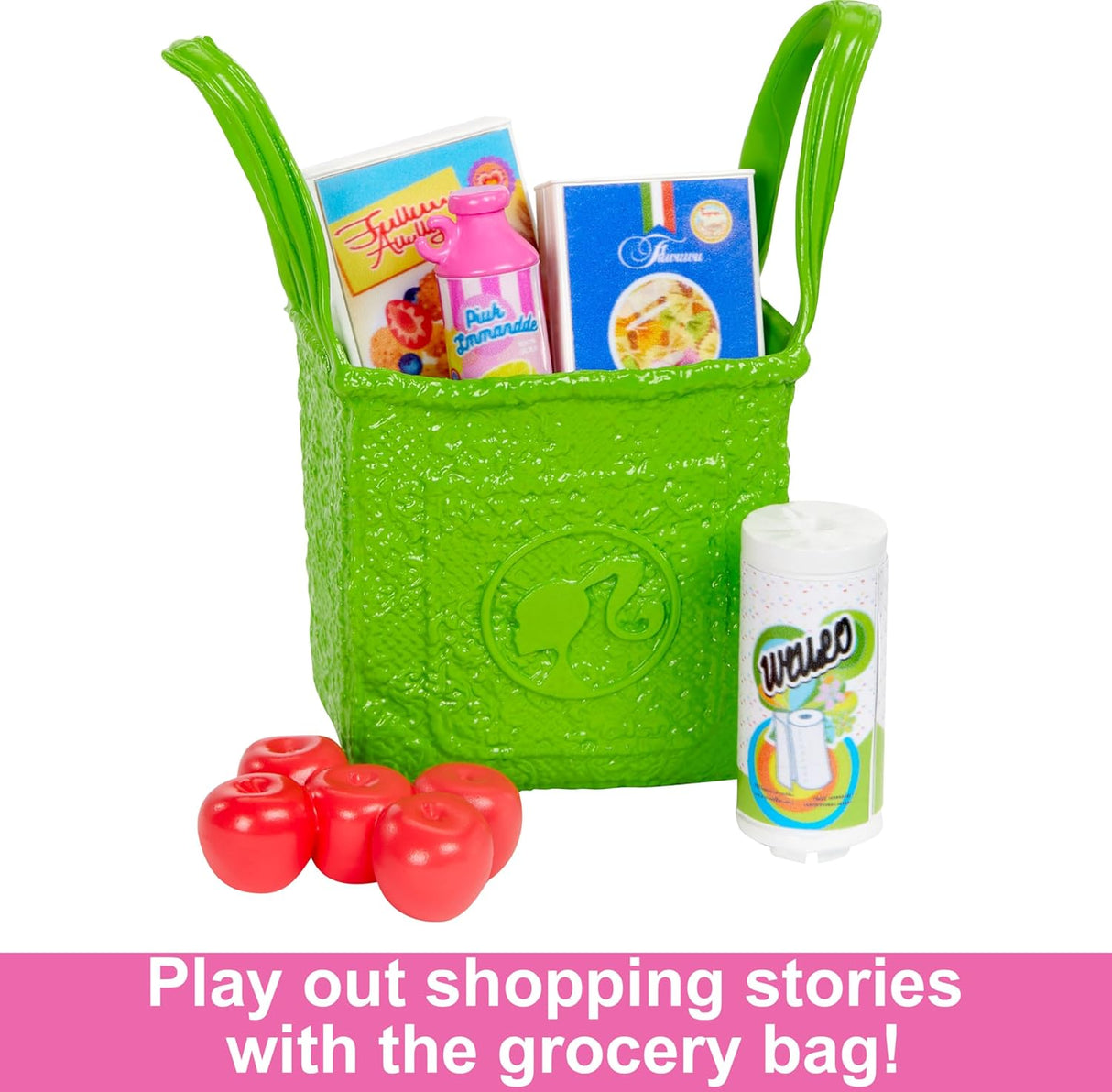 Barbie Muñeca y 25+ Accesorios, Casa de Jugar con Comida
