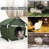 Casa de Gato Exterior, Refugio A Prueba de Clima, Modelo XYZ