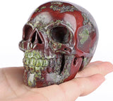 Calavera de Cristal de Sangre de Dragón 3.0 Decoración Halloween
