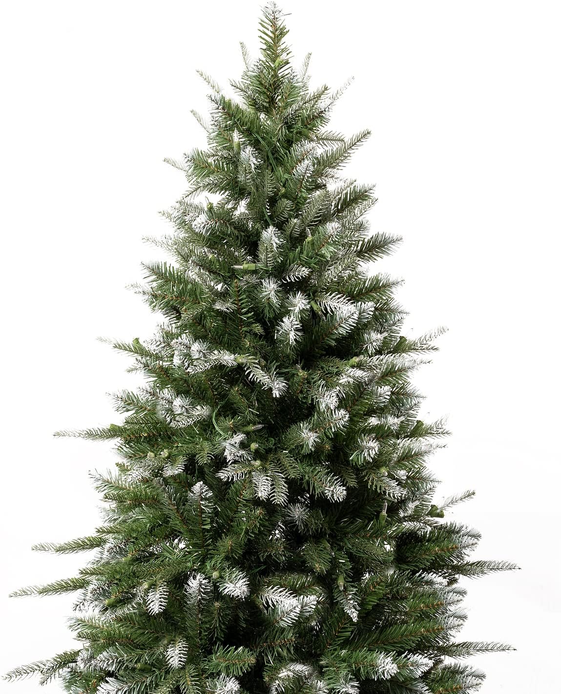 Árbol de Navidad Artificial 7.5ft con Luces y Punta Nevada