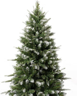 Árbol de Navidad Artificial 7.5ft con Luces y Punta Nevada