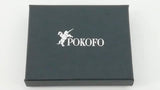 Billetera para hombre con cremallera y de piel auténtica