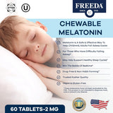 FREEDA Ayuda para dormir para adultos y niños Kosher 2 mg