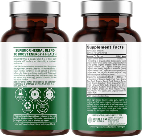 Suplementos superalimentos ecológicos orgánicos N1N 2 pack