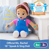 Muñeca Interactiva Ms. Rachel, 16” con 4 Canciones y Frases