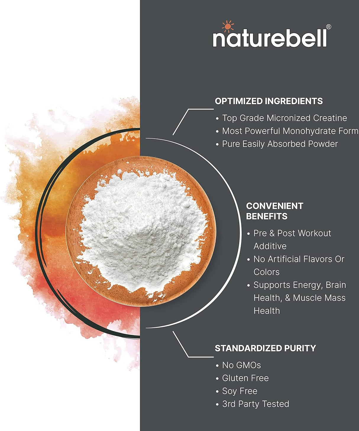 Suplementos Alimenticios Creatina monohidrato en polvo
