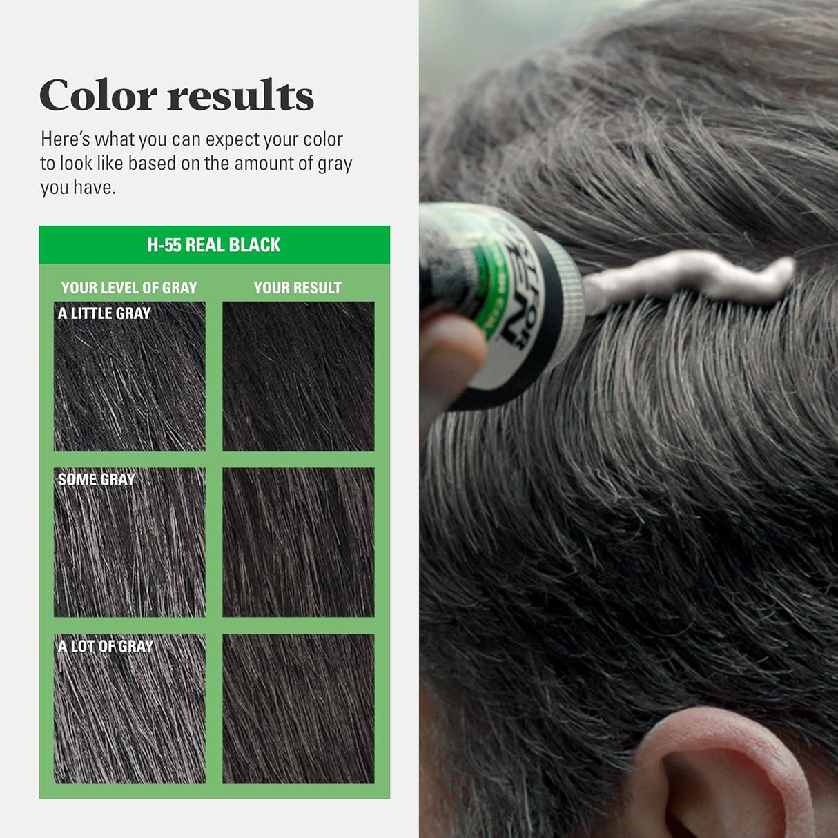 Tinte de cabello para hombre con queratina y vitamina E