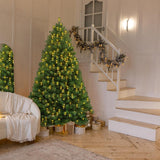 Árbol de Navidad Artificial 6ft con Luces, Premium, Modelo X