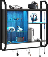 Estante Flotante Bestier LED, Ajustable, 34 con Ganchos S-Hook