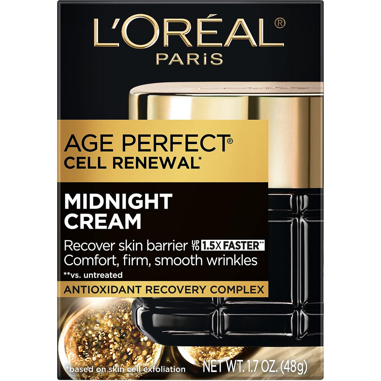 Crema antienvejecimiento de medianoche reduce las arrugas