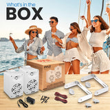 Parlantes PYLE-HOME de altavoces Bluetooth PDWRBT36WT