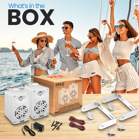 Parlantes PYLE-HOME de altavoces Bluetooth PDWRBT36WT