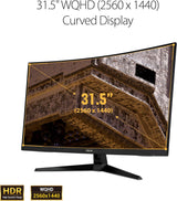 Monitor Curvo 32 QHD 165Hz ASUS TUF Gaming VG32VQ1B