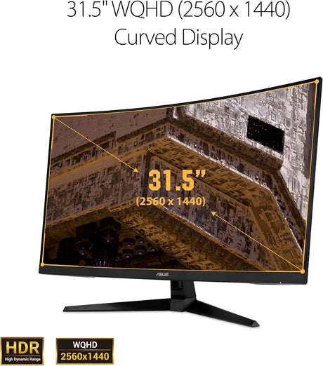 Monitor Curvo 32 QHD 165Hz ASUS TUF Gaming VG32VQ1B