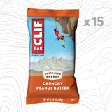 Barra de proteína Clif Bar crunch de mantequilla de maní orgánica (15)