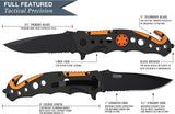 Cuchillo táctico 3 en 1 para militares y socorristas - EMT
