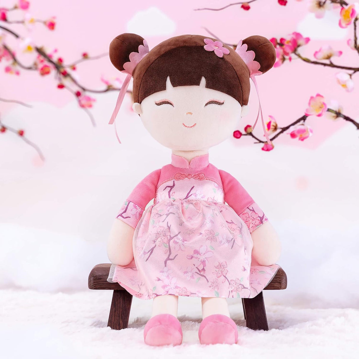 Peluche de Muñeca Oriental de cuento de hadas 14 pulgadas