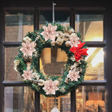 36 Pzs Poinsettias Artificiales con Clips para Decoraciones Navidad
