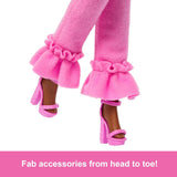 Barbie Deluxe Style Muñeca, Outfit Barbiecore, Trenzas, Accesorios