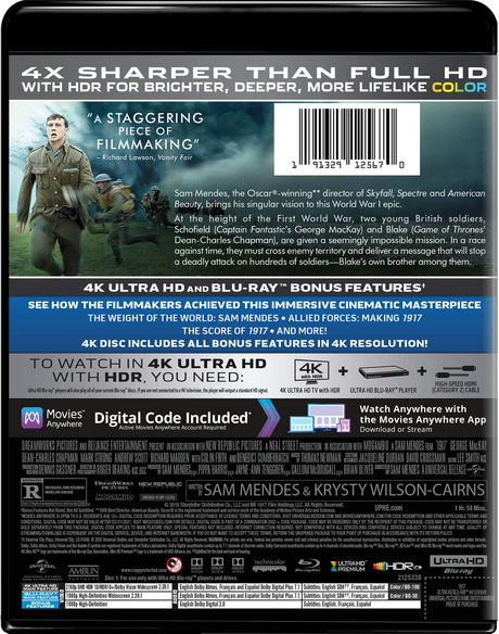 Movie 1917 Blu-Ray