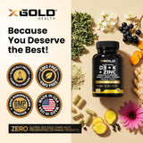 Suplemento multivitamínico 8 en 1 Lichen D3 K2 Zinc Quercetina