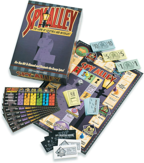 Juego de Estrategia Familiar Spy Alley, Premio Mensa, 2-6 Jugadores