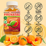 Gummies Prenatales Vegan con DHA y Ácido Fólico - Marca XYZ