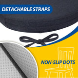 Cojines D-Shaped para Sillas, AAAAAcessories, 4 Pack, 17x16