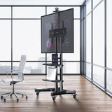 Soporte móvil para TV ONKRON, ajustable, VESA 800x500, 200 lbs