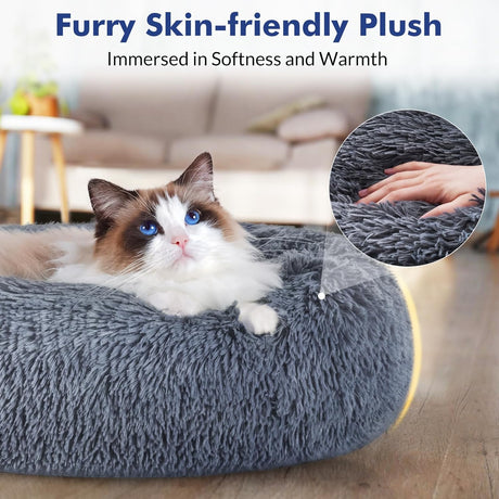 Cama para gatos Rabbitgoo, suave, lavable, tamaño mediano